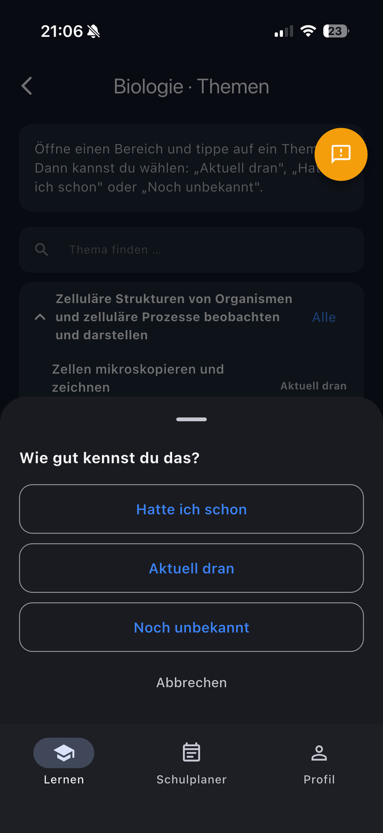 Themen wählen